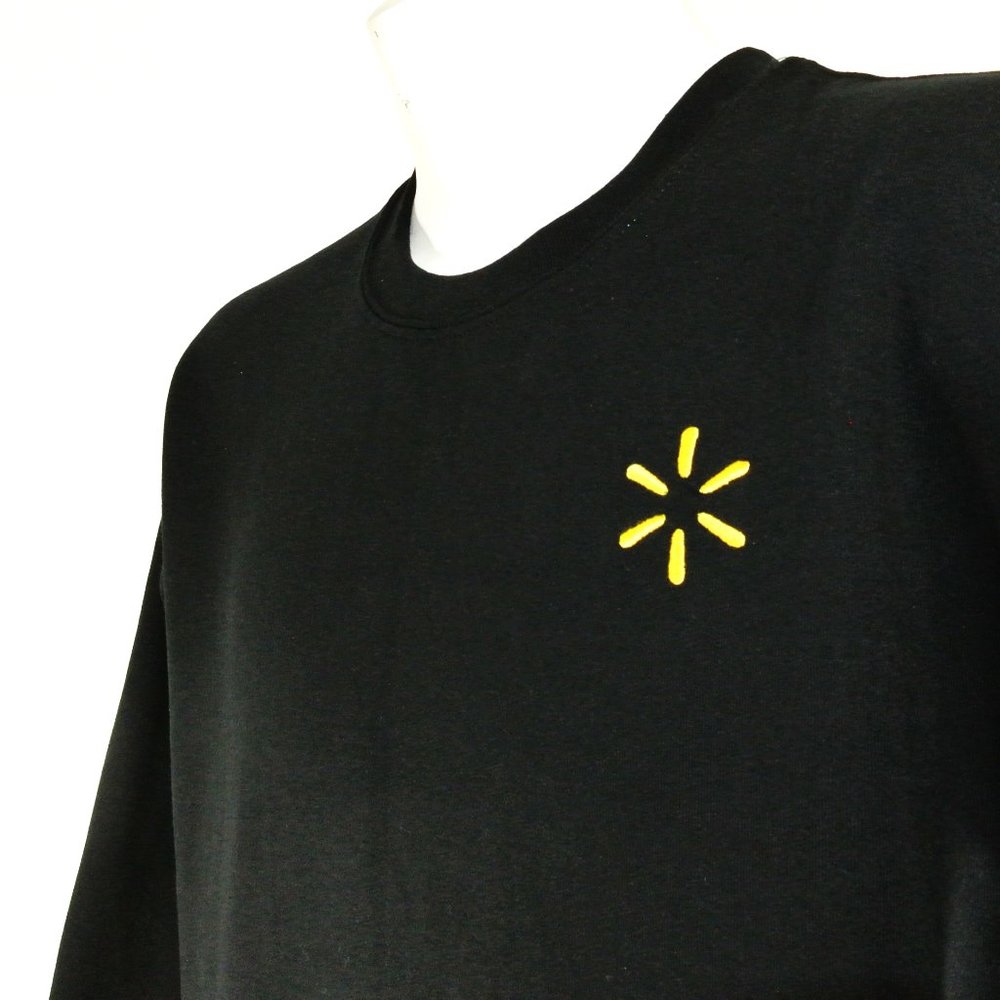 WALMART Spark Associate Black Sweatshirt Employee Uniform Shirt Size L NWT